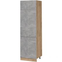 Armoire pour frigo R-Line, Béton, 60cm Vicco
