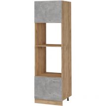 Armoire micro-ondes R-Line, Béton, 60cm Vicco