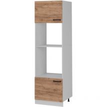 Mikrowellenschrank R-Line, Goldkraft Eiche, 60 cm ohne Arbeitsplatte Vicco