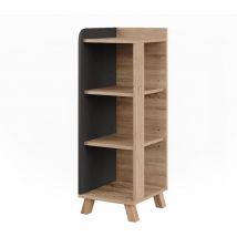 Vicco - Midischrank Karen, Sonoma/Anthrazit, 30 x 90 cm mit 4 Ablagen