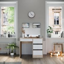 Coiffeuse Sherry, Sonoma, 90 cm avec miroir Vicco