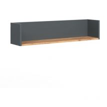 Vicco - Wandregal Viktor, Anthrazit/Goldkraft Eiche, 93.4 x 20 cm