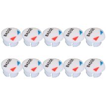 Etichetta Acqua Calda e Fredda – ORECA – 10 cartelli per rubinetto – Plastica – 8,75 x 6,8 x 5,85 mm