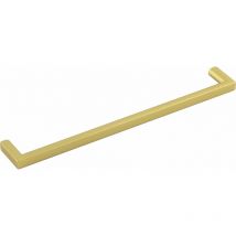 Griff Basic la 192mm - Möbelgriff quadratisch Breite 200mm - Schrankgriff, Zinkdruckguss gold matt lackiert - Estamp