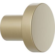 Möbelknopf Dot ø 30mm - eleganter Möbelknauf Tiefe 26mm, Messing gebürstet