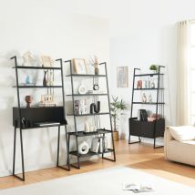 Möbelset Storfjord 3-tlg. 1x Schreibtisch, 2x Leiterregal [en.casa] 87446816