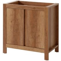 Möbelwaschtisch Kaluna 80 Cm – Nussbaumholzfarbe – Rustikaler Stil Zum Aufstellen