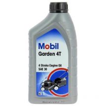 Huile-Additif Garden Oil 4T - Synthetique - sae 30 - 1 Litre - Mobil