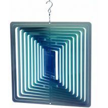 Mobile à vent carré bleu 30cm Grand modèle