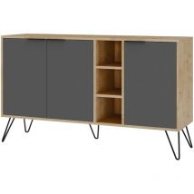 Cotecosy - Buffet 3 nicchie e 3 ante L142 cm - Clara