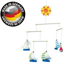 Mobile aus Holz & Folie, kleine Boote, Made in Germany, Mobile segelschiff