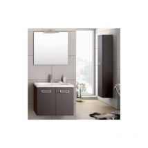 Bagno Italia - Mobile Bagno cm 90 arredo sospeso moderno 2 ante wengè Mobili