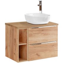 Mobile bagno con lavabo April marrone 80cm