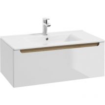 Mobile bagno con lavabo Livia bianco 80cm