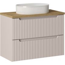 Mobile bagno con lavabo Riva cachemire 80cm
