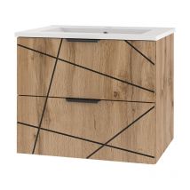 Mobile bagno con lavabo Teren marrone 60cm