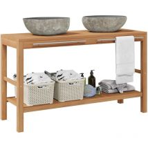 Furniture Limited - Mobile Bagno in Massello di Teak con Lavabi