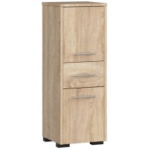 Abamihome - Mobile bagno akord Sonoma Quercia 30 cm 2 ante 1 cassetto 30x30x85 cm