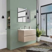 Mobile bagno new splash 80 sosp. rovere grigio