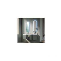 Baden Haus - Mobile Bagno premium - Nero Opaco - da 50 cm - Made in Italy - Lavabo Consolle In Resina