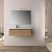 Baden Haus - Mobile bagno rovere tabacco 100 cm Mono Slide