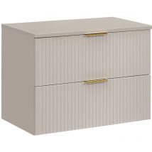 Mobile bagno senza lavabo Adriel beige 80cm