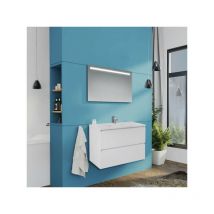 Tezeta - Mobile bagno sospeso Carezza bianco lucido 80x46x54 h