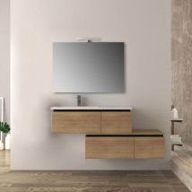 Baden Haus - Mobile bagno sospeso rovere 140 cm