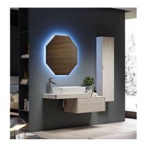Baden Haus - Mobile Bagno Tavolone60 cmRovere Sbiancato Staffe Incluse