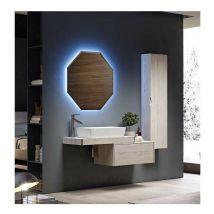 Baden Haus - Mobile Bagno Tavolone90 cmRovere Sbiancato Staffe Incluse