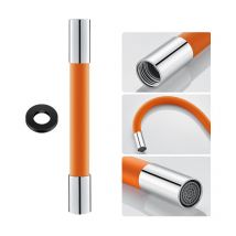 Tuyau d'extension de robinet à 360 degrés, tube d'extension en silicone avec joint anti-fuite, tuyau d'extension de robinet flexible