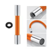 Tuyau d'extension de robinet à 360 degrés, tube d'extension en silicone avec joint anti-fuite, tuyau d'extension de robinet flexible