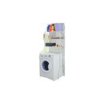 Beca - kit scaffale in acciaio per lavatrice 3 ripiani 26/36X66XH177 cm bianco (39480)