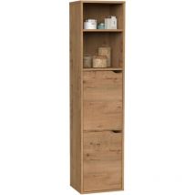 Muebles Pitarch - Mobile da bagno a parete Nadia Rovere colore oro 2 cassetti 2 armadi stile industriale 150x37x30 cm