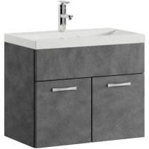 Badplaats - Mobile da bagno Montreal 01 60cm Grigio Scuro - armadio mobiletto lavabo