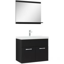 Badplaats - Mobile da bagno Montreal 02 60cm Nero Opaco - armadio mobiletto lavabo
