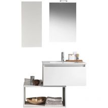 Mobile da Bagno sospeso Ibiza 13 Bianco Opaco Laccato TFT