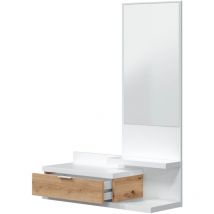 Consolle sospesa con 1 cassetto e 1 specchio L81 cm - dhalia