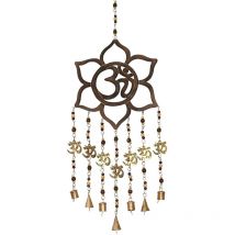 Zen Et Ethnique - Signes Grimalt Pendent de décoration Fleur de pendentif en métal marron 2x26x70cm 25149