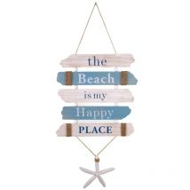 Zen Et Ethnique - Signes Grimalt Pendent de décoration Mur de plage de pendentif bleu 2x36x67cm 26160
