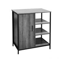 Mobile industrial 1 anta 3 ripiani 70X35X80H grigio