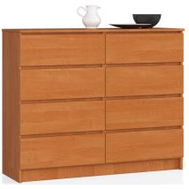 Akord - Cassettiera K120 Ontano 120 cm 8 cassetti 120x40x99 cm