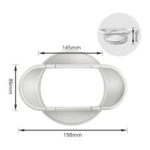 Mobile Klimaanlage Wärmeabluftrohr Flachdüse Schnittstelle 130/150mm allgemeines Zubehör