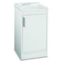 Lavatoio in resina bianco in kit cm. 45x50x86 h