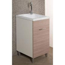 Mobile Lavatoio in abs 45x50x89 cm 1 Anta Ambrosini Ariel Beige