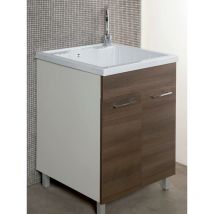 Mobile Lavatoio in abs 60x50x89 cm 2 Ante Ambrosini Ariel Marrone