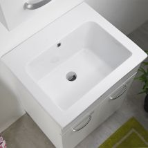 Ceramica Tuscia - Mobile Lavatoio In Ceramica 60 X 50 York Domina Con Foro Rubinetto