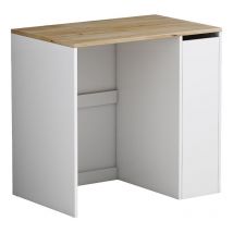 Mobile lavatrice Viktor, Bianco, 93.5 x 88.5 cm con 3 scomparti, Vicco