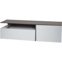 Mendler - Rack tv HWC-L34 - Lowboard Table tv Sideboard Armoire tv Commode - bois 45x161x40cm Compartiment de rangement - aspect béton bla