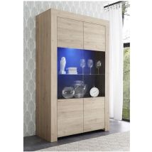 Credenza A 2 Ante In Vetro Senza Illuminazione H186 Cm - Firenze